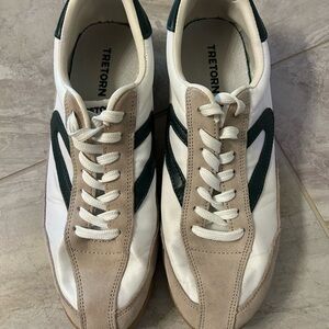 Rawlings Tretorn Women’s White and Dark Green Sneakers